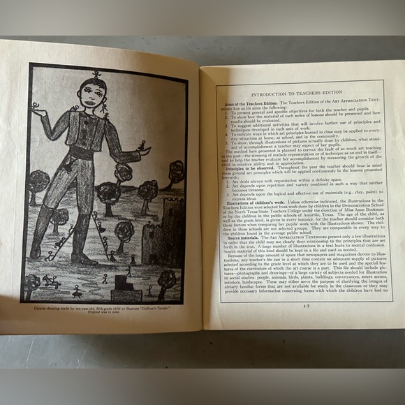 Antique 1940 Alice in Wonderland Art Appreciation Textbook Teachers Addition - Picture 11 of 11